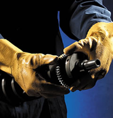 Chemical-Resistant Rubber-Coated Gloves with Enhanced Grip and Durability