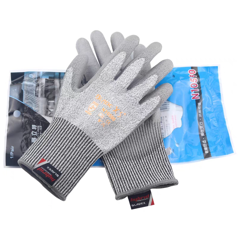 BladeX5® Level 5 Cut Resistant Gloves – PU Coated for Superior Grip and Durability